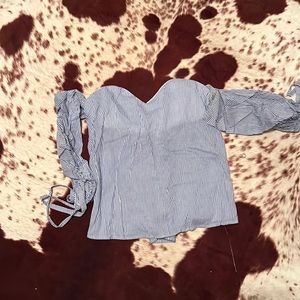 Off shoulder summer shirt